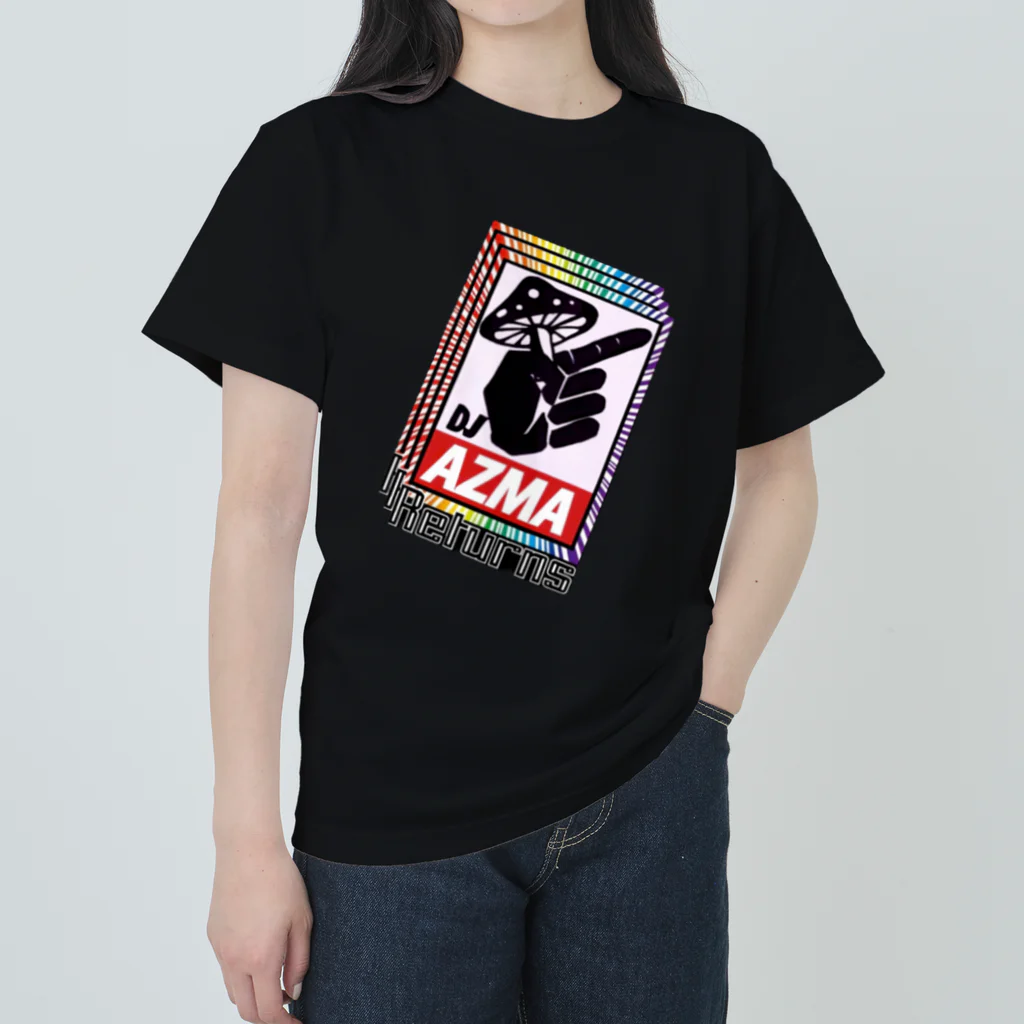 AZMAの商店✨🍄✨DJ AZMA＆エリアCグッズ🎶のDJ AZMA〜Returns〜 ヘビーウェイトTシャツ