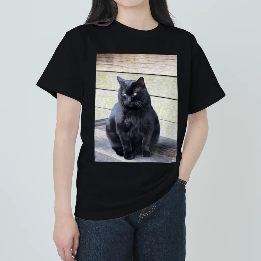 HIDAの『でかいねこ』 ヘビーウェイトTシャツ