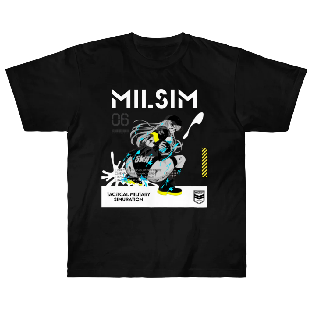 loveclonesのMILSIM 0559 カバーガール スティッキー ジェル Heavyweight T-Shirt