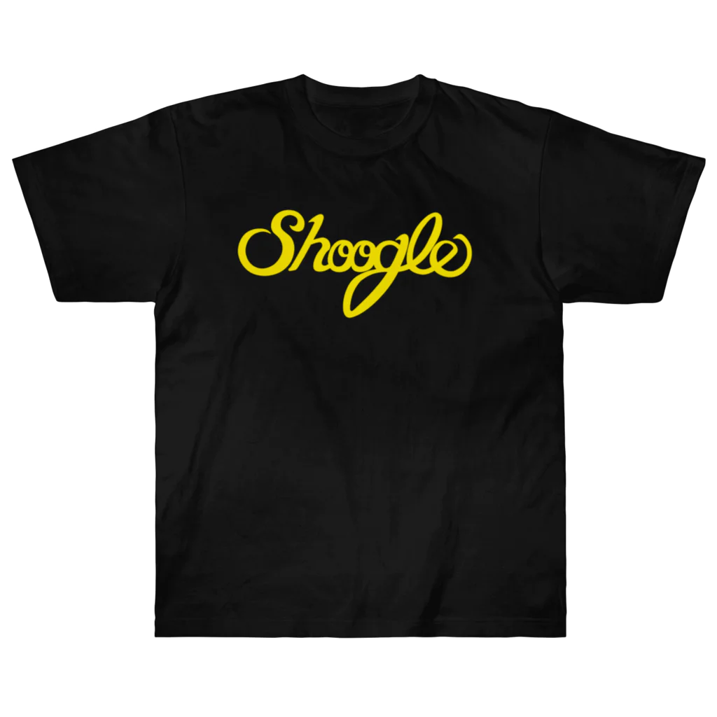 週刊少年ライジングサンズのShoogle(シューグル・週グル・週刊少年グルメ)ロゴ イエロー Heavyweight T-Shirt