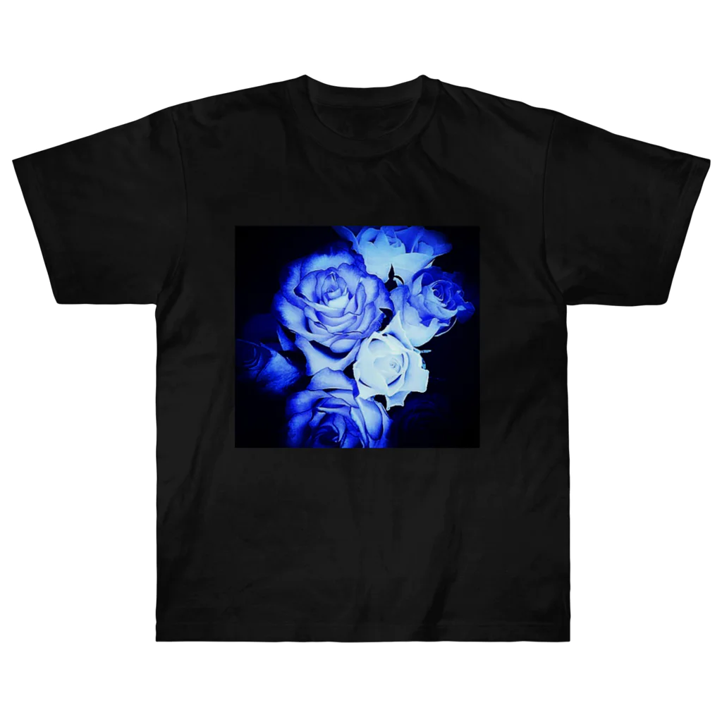 Anna’s galleryのBLUE Rose Heavyweight T-Shirt