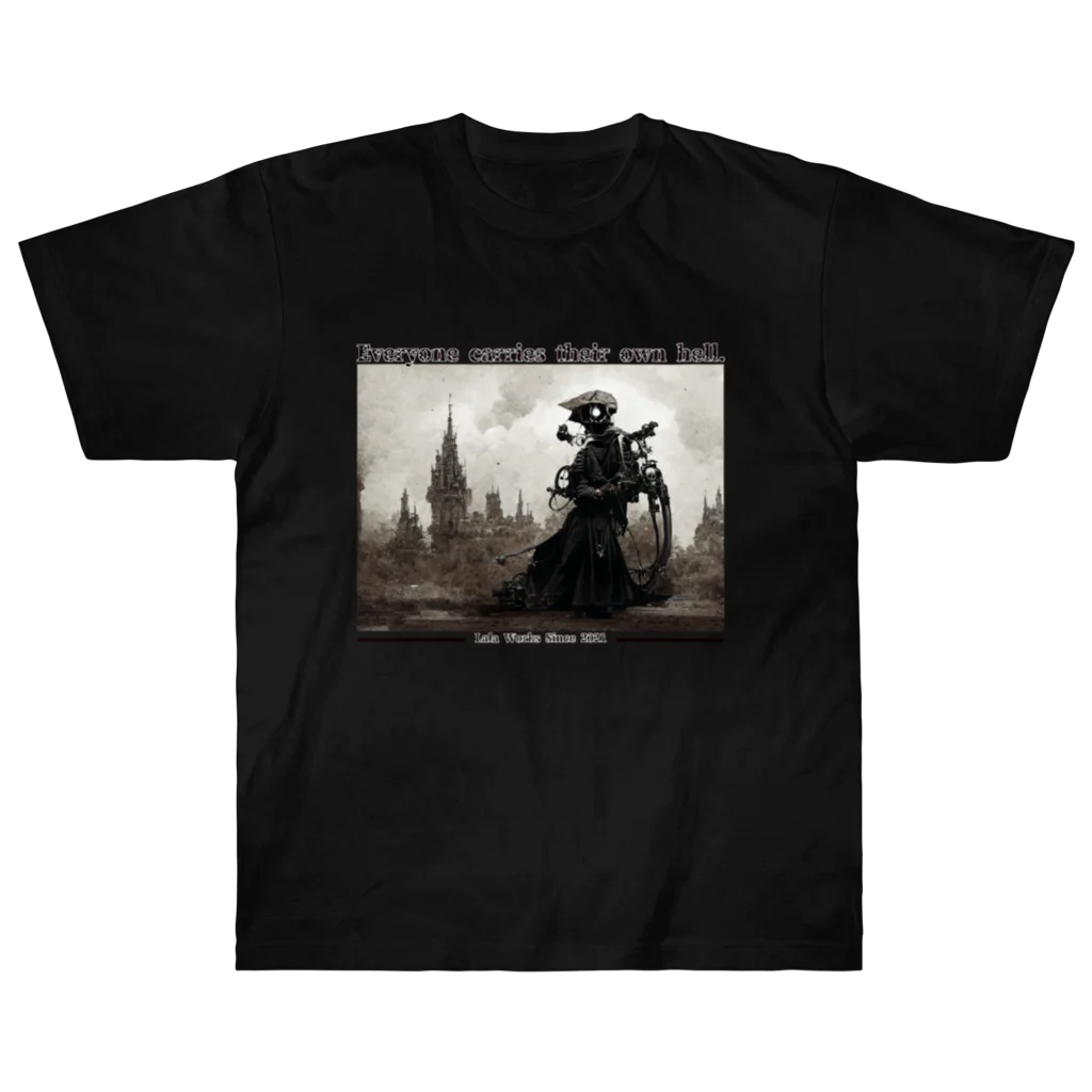 Lala Worksのgrim_reaper_001 ヘビーウェイトTシャツ