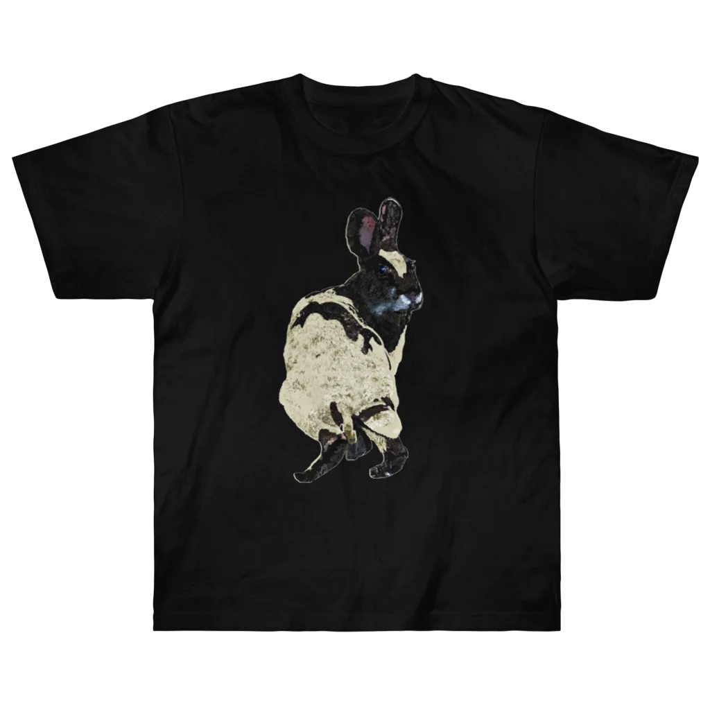 AngelRabbitsのRabbit Heart Mother Heavyweight T-Shirt