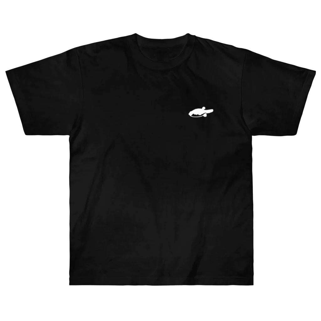 FUGU_GOODSのFreshwater blowfish_white ヘビーウェイトTシャツ