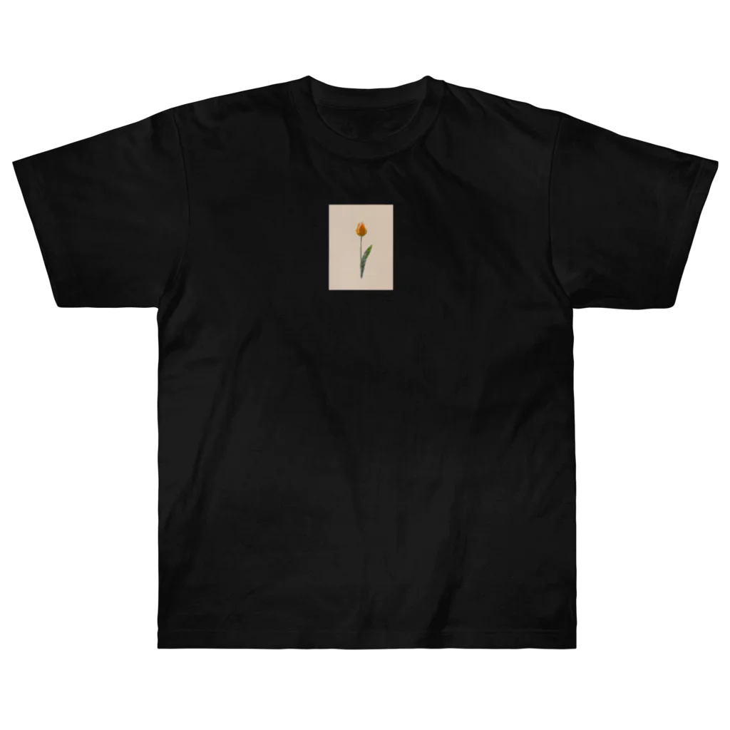 rilybiiの夕焼けとチューリップ Heavyweight T-Shirt