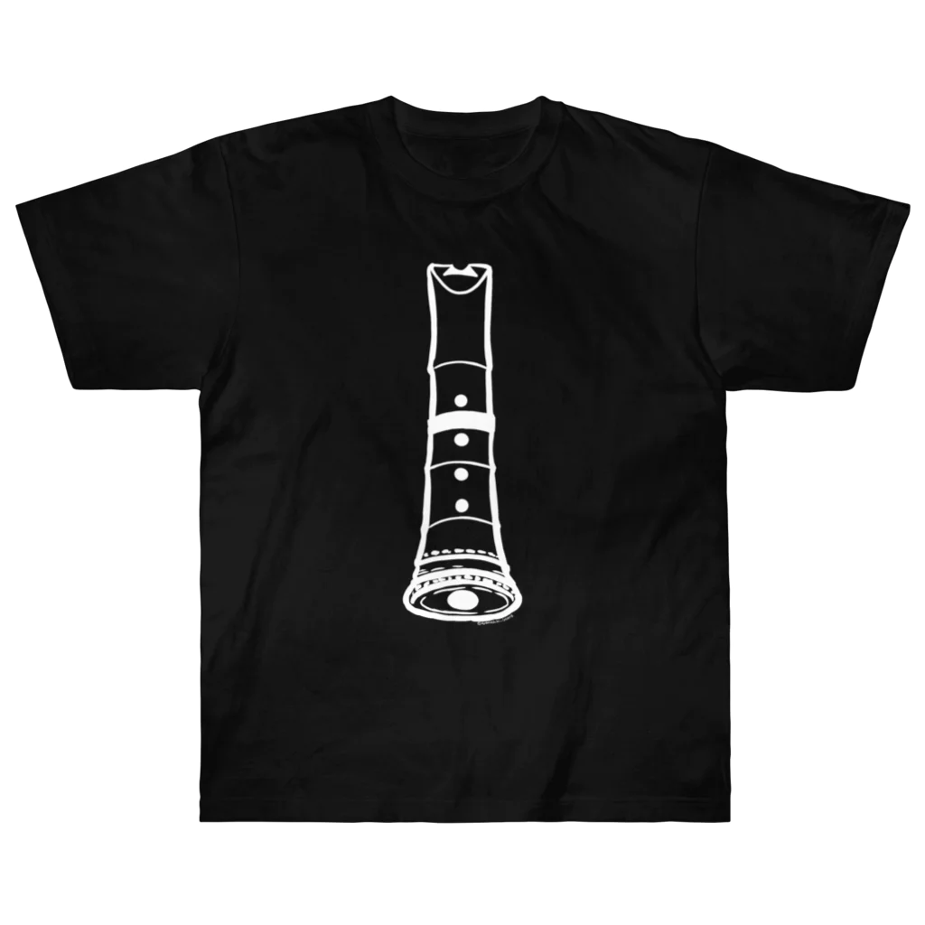 綾錦工房 りこりすの尺八 -琴古流-白 Heavyweight T-Shirt