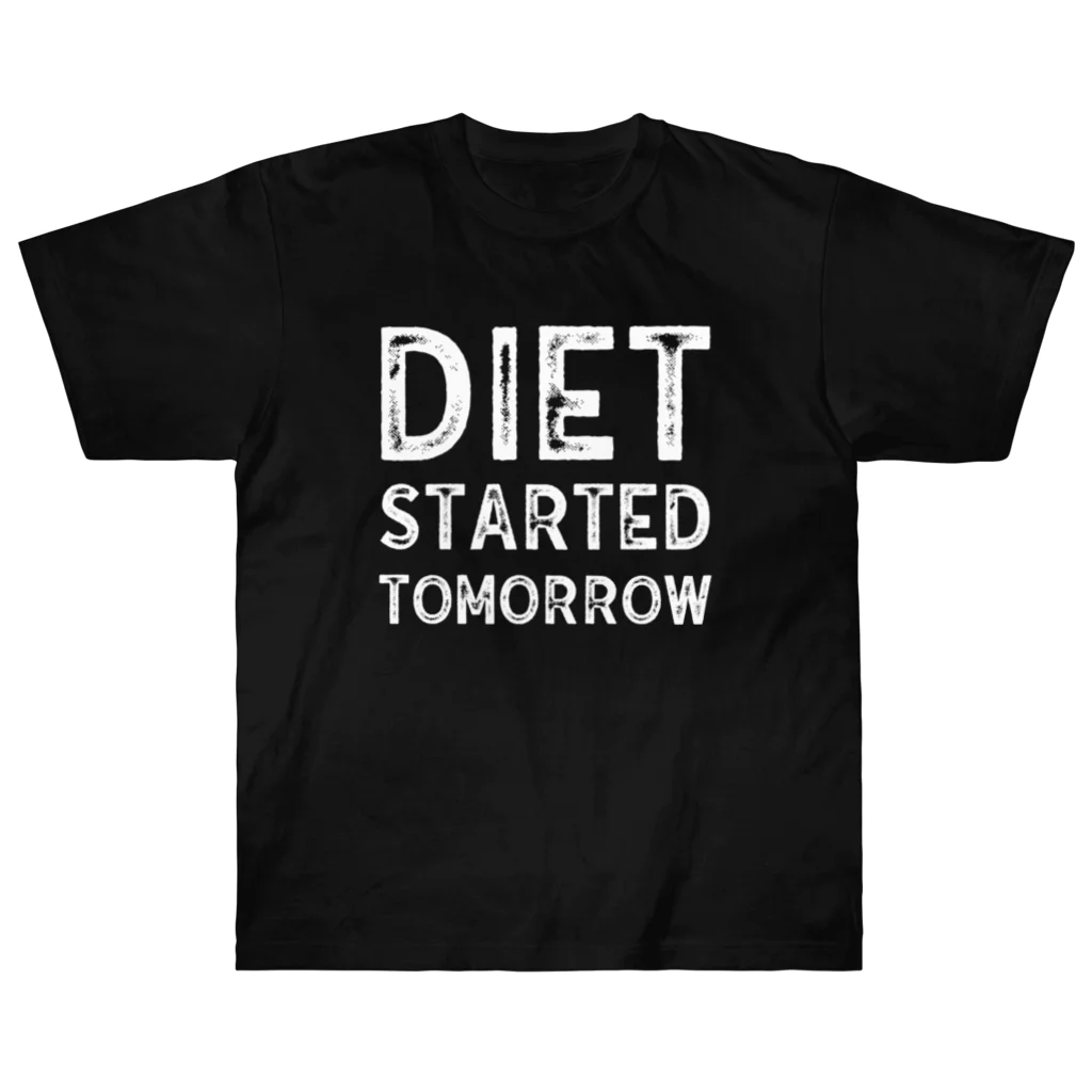 Diet LabのDiet started tomorrow ヘビーウェイトTシャツ