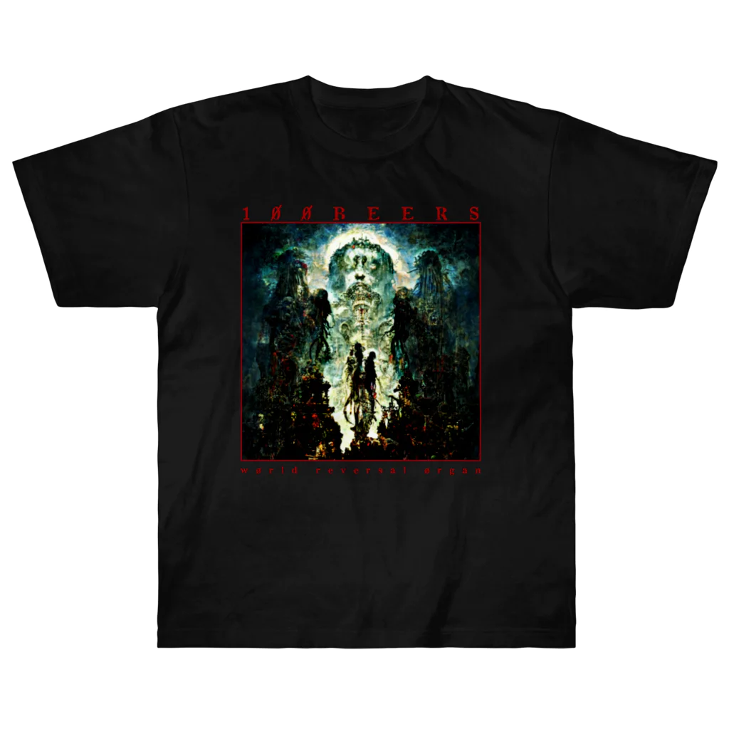 100BEERS_SUZURIの100BEERS World reversal organ Heavyweight T-Shirt