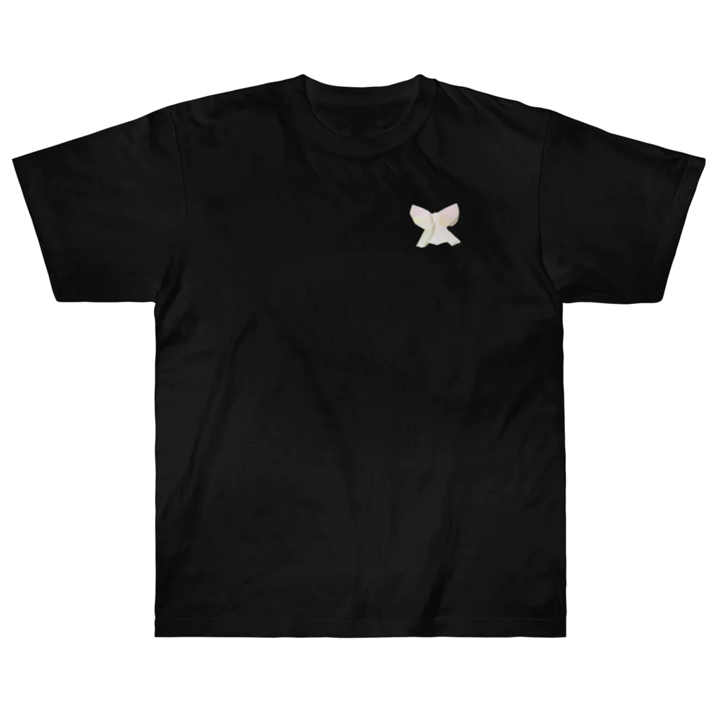 SPACE Shooting Star 🌟☆彡の未来移住計画シリーズ④🌏ORIGAMI✨ 天使👼 ヘビーウェイトTシャツ