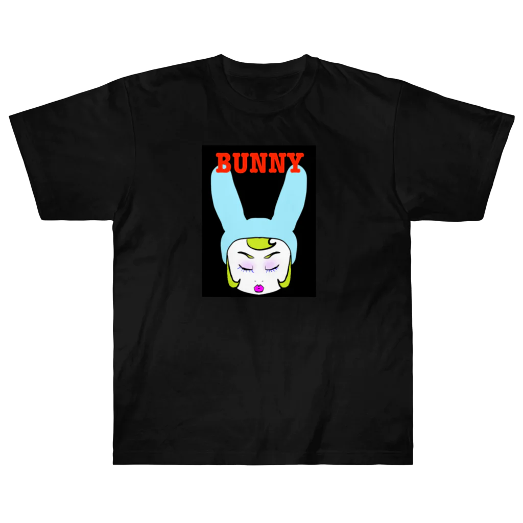 mamo〜のBunny girl ヘビーウェイトTシャツ