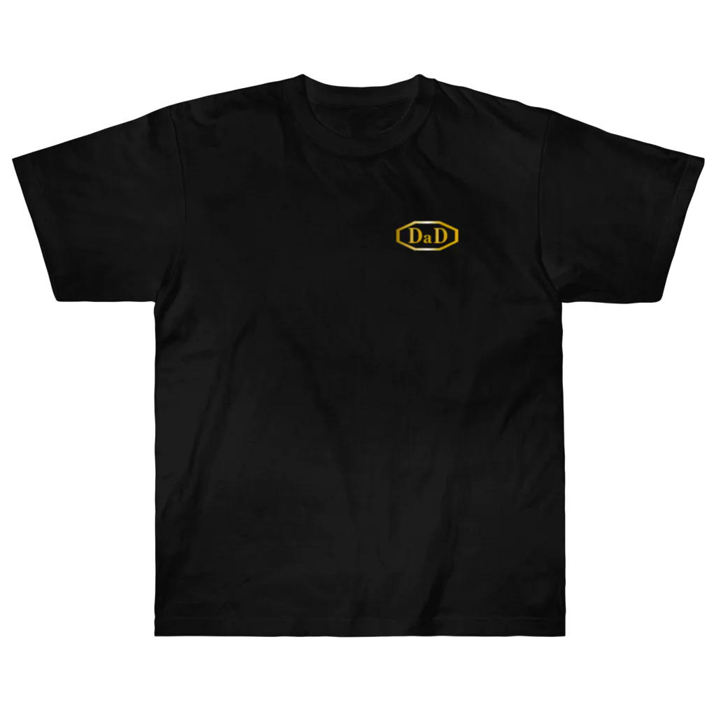 cafe-dadomaniのDaDゴールド Heavyweight T-Shirt