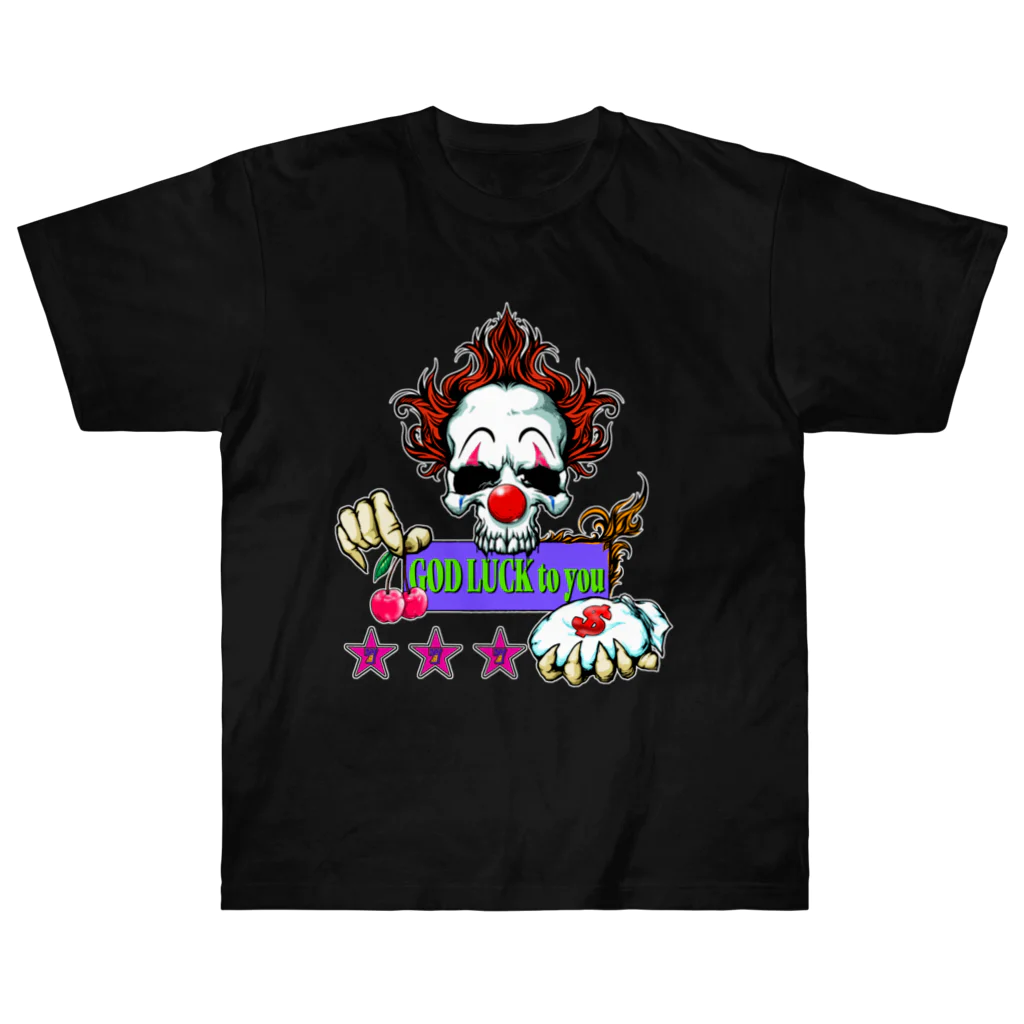 GOD LUCK💀to youのピエロGOD LUCK to  you🤡✨ ヘビーウェイトTシャツ