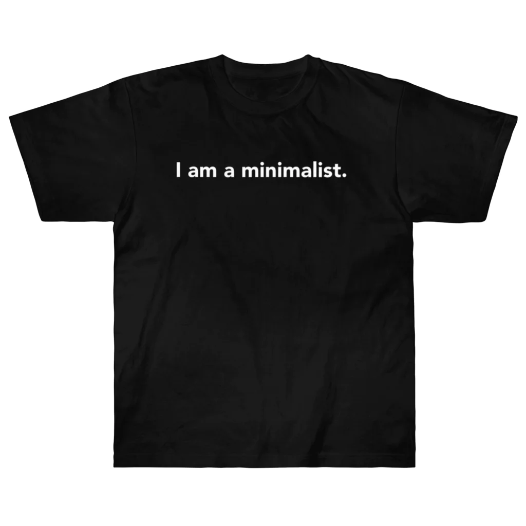 YouTube suginaga channel ミニマリスト男のI am a  minimalist. ヘビーウェイトTシャツ