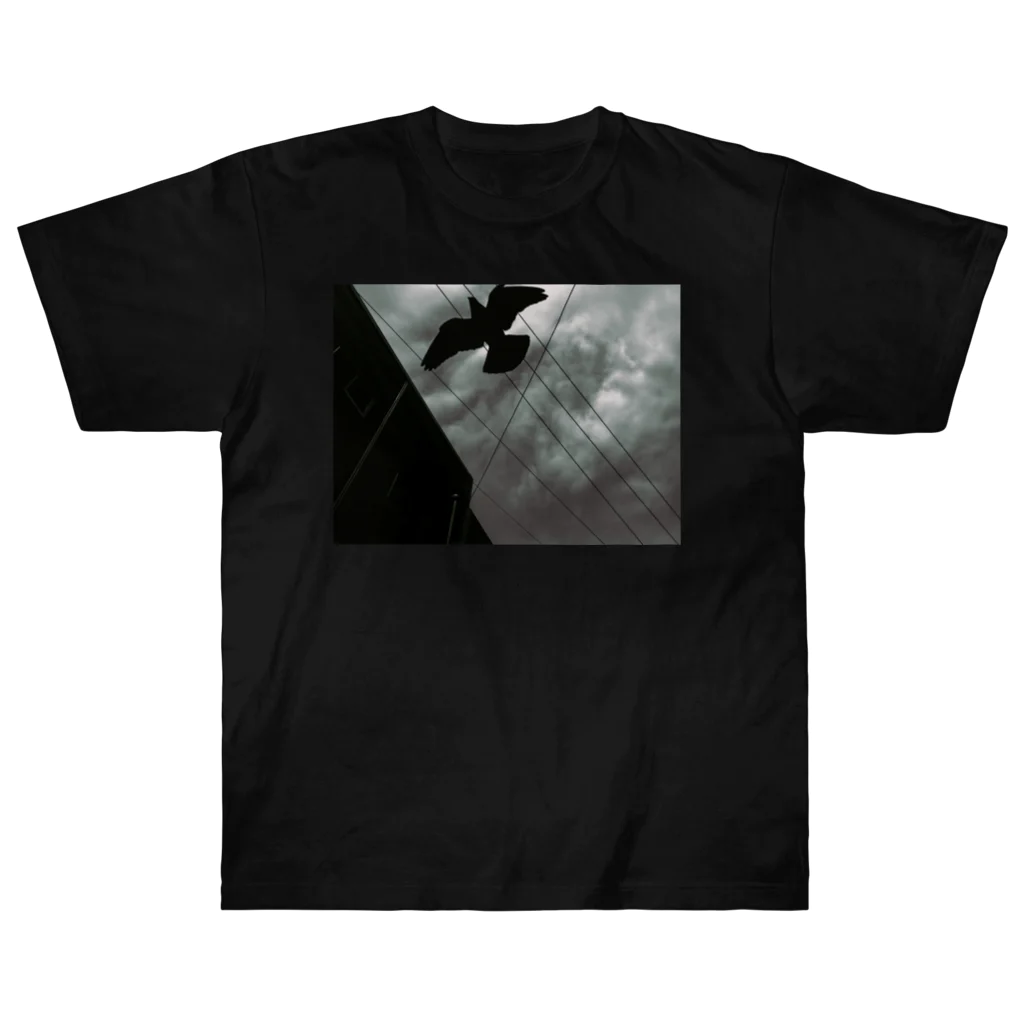 photographer_khjのBlack Bird Heavyweight T-Shirt