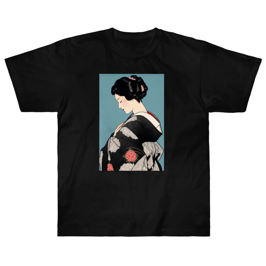 ショップ　キヨナリの着物美人 Heavyweight T-Shirt