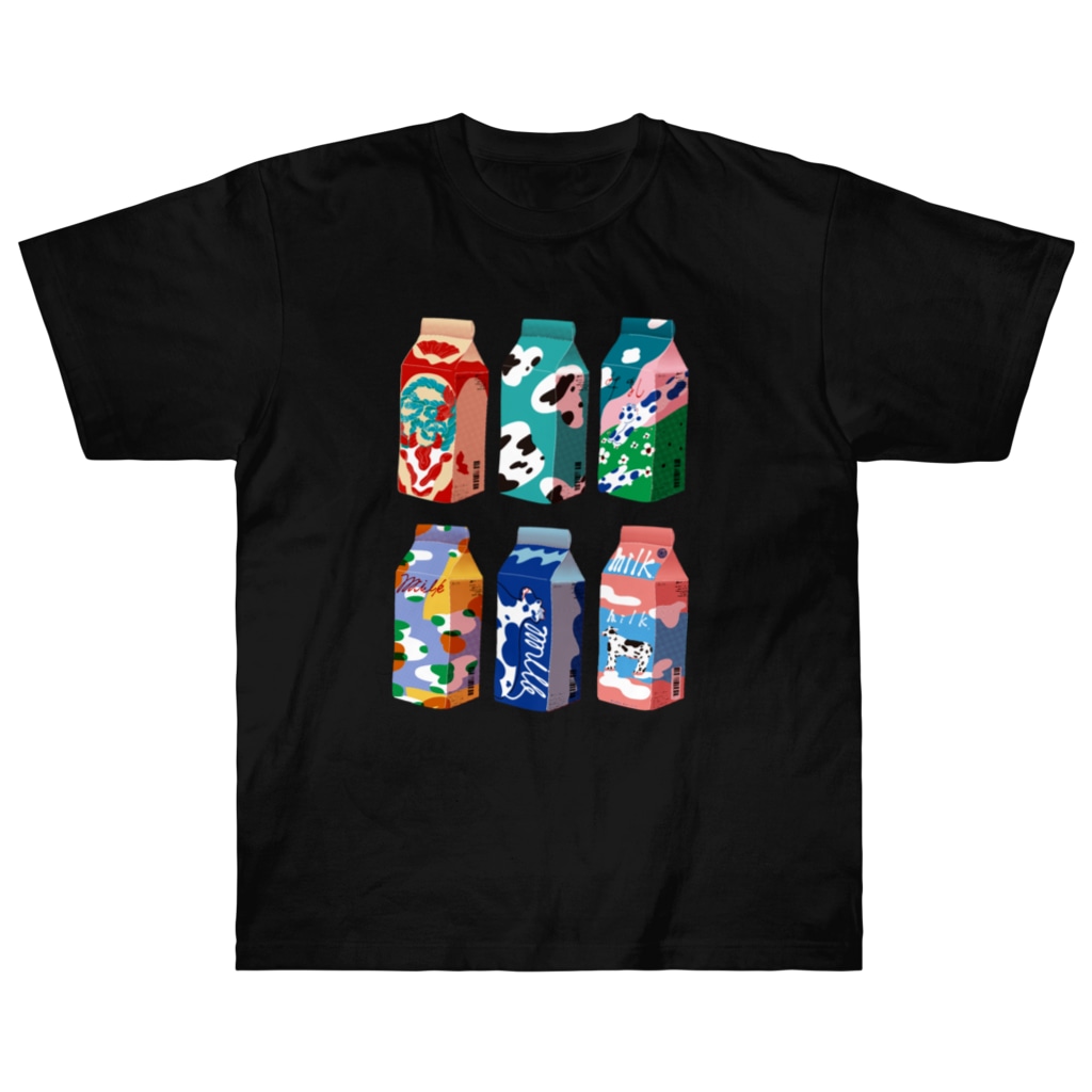 HOHOEMI🍋のモーモーうしミルク白インク Heavyweight T-Shirt