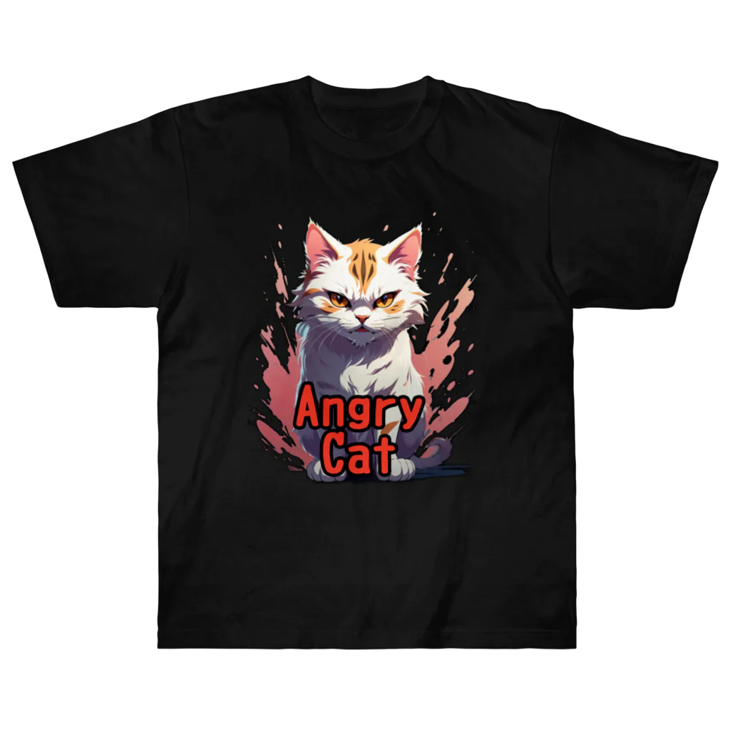 トッパー家のAngry Cat ヘビーウェイトTシャツ