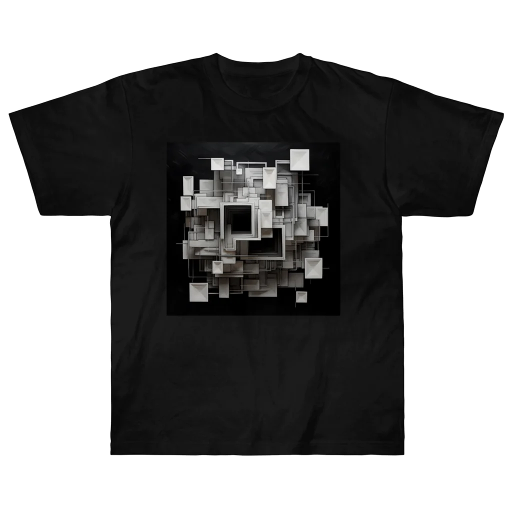 Cream-Sodaのsquares overlapping ヘビーウェイトTシャツ