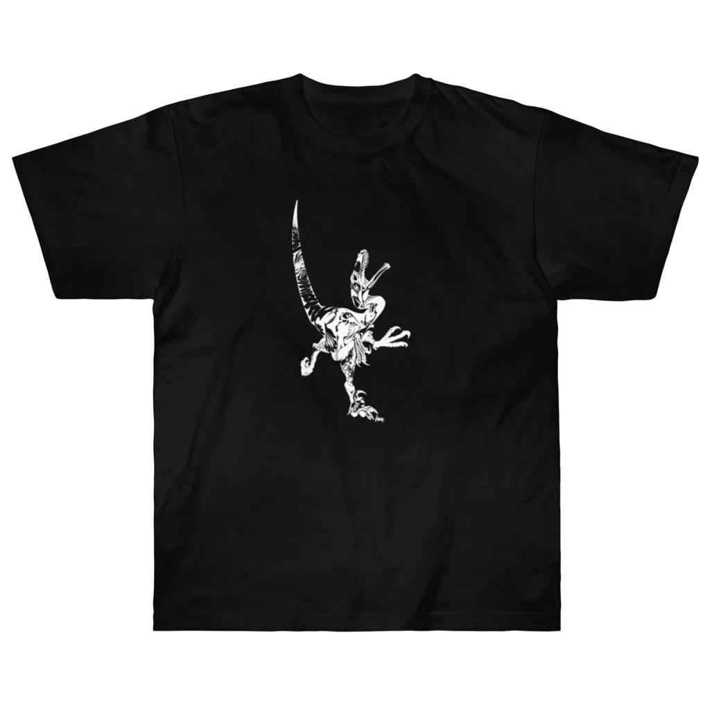 iwa0123のVelociraptor 2 White ヘビーウェイトTシャツ