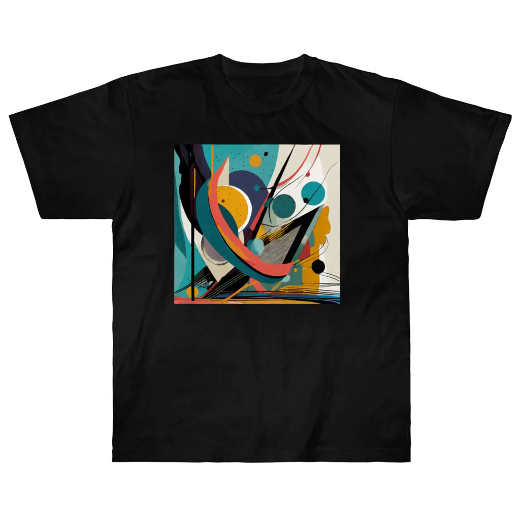 のんびりアート工房のガラクタアート風 Heavyweight T-Shirt