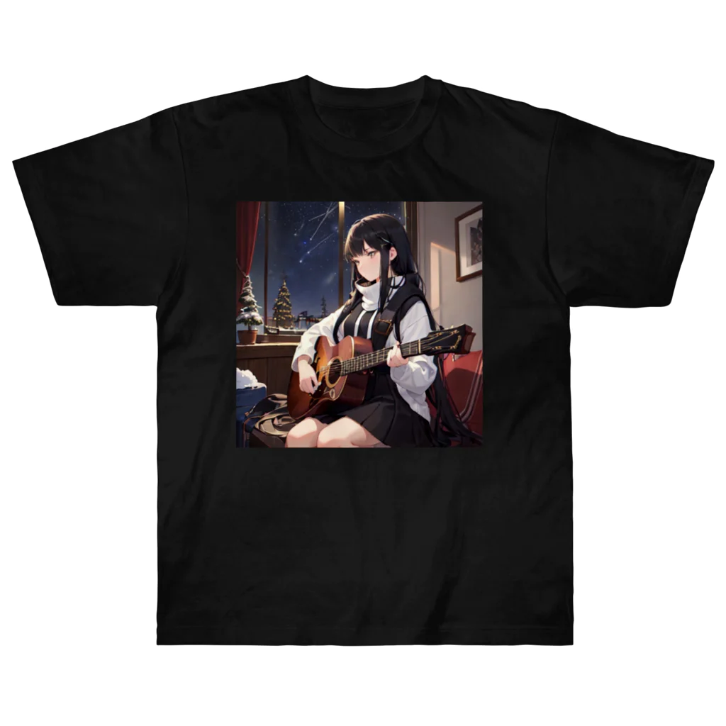 ミネラル太郎のギター少女　リオ Heavyweight T-Shirt