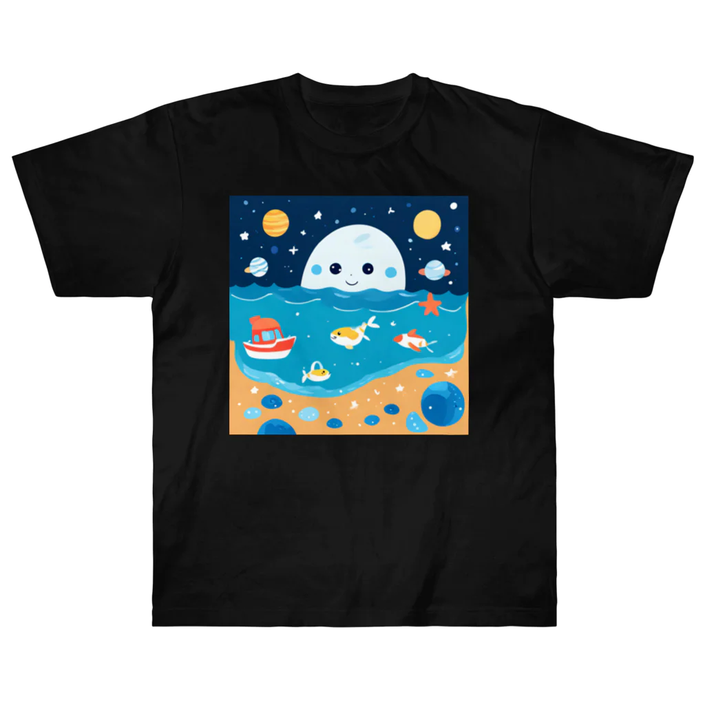 dou-douの宇宙と海の仲間たち Heavyweight T-Shirt