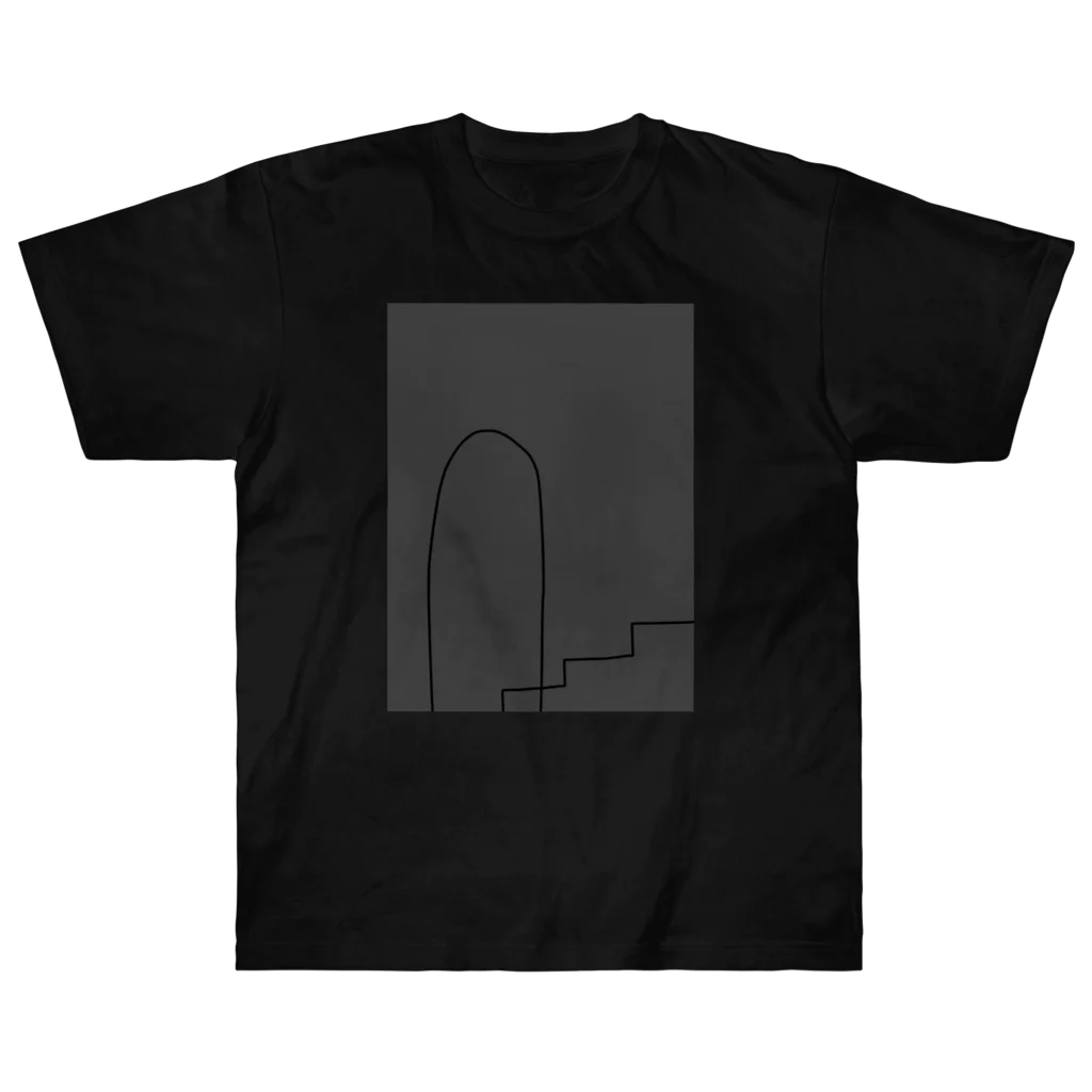 rilybiiのdoors and stairs. ヘビーウェイトTシャツ