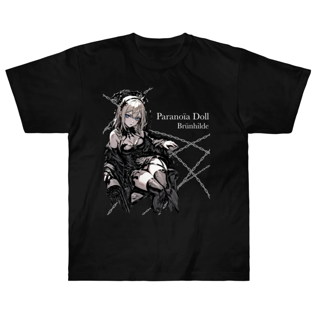 Paranoïa DollのParanoïa Doll Brünhilde ゴスロリ少女 Heavyweight T-Shirt