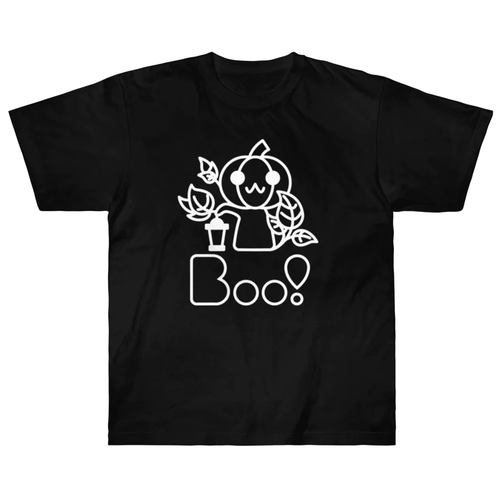 Boo!のBoo!(ジャックオーランタン) ヘビーウェイトTシャツ