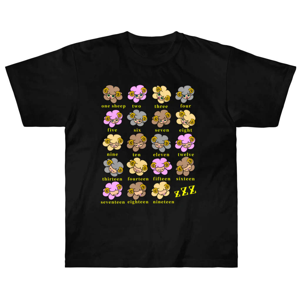 momolove の羊がいっぱい Heavyweight T-Shirt