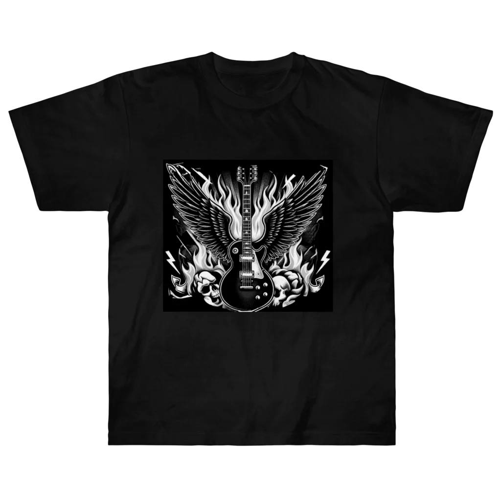 ロック堂のロックギター Heavyweight T-Shirt