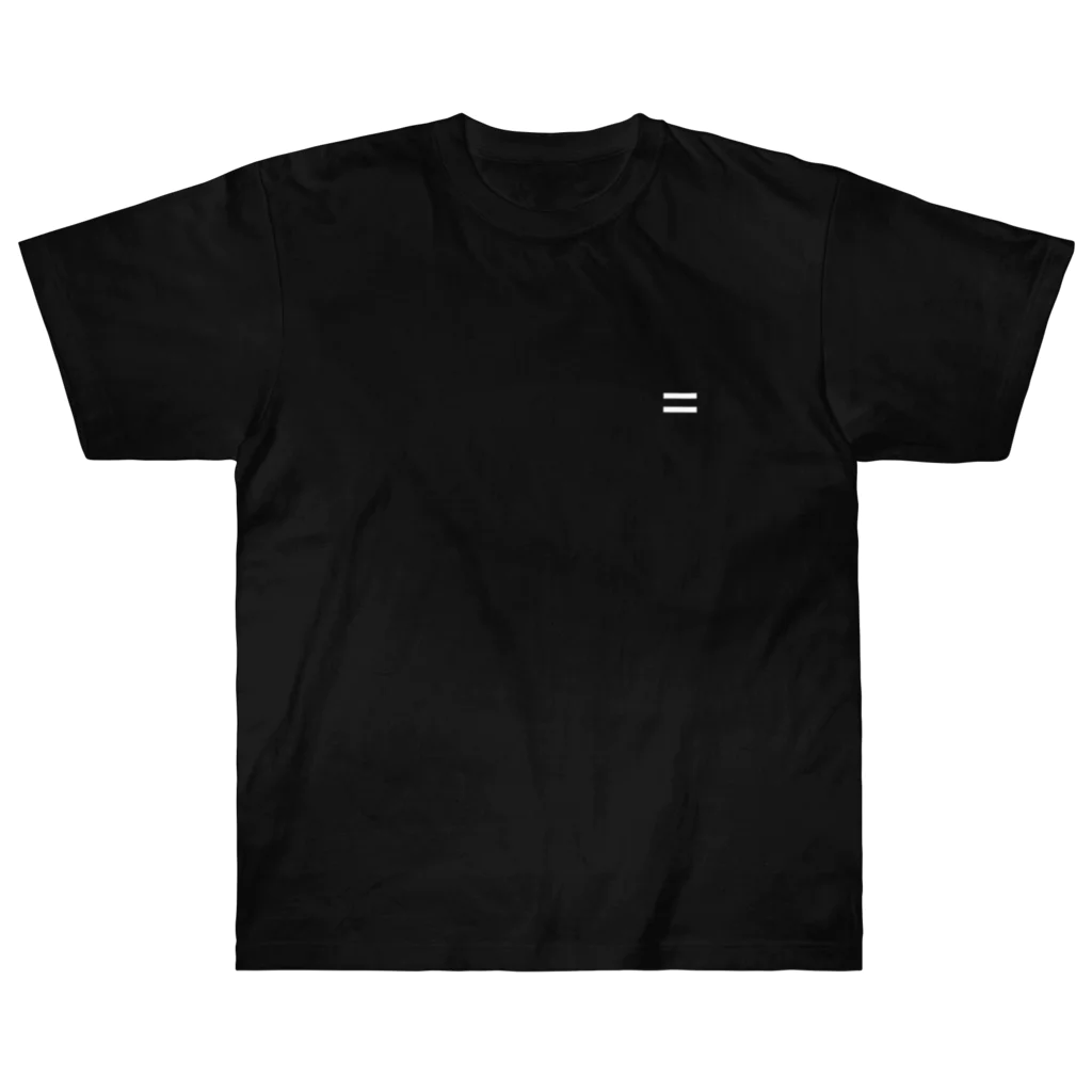 ø   [œ]   =  ［íːkwəl］のSays in the back 「背中で語る」mj-01B Heavyweight T-Shirt