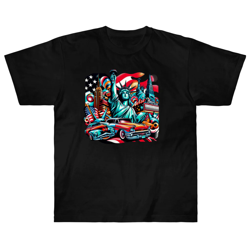 Sunlit HorizonのThe アメリカン・ドリーム Heavyweight T-Shirt