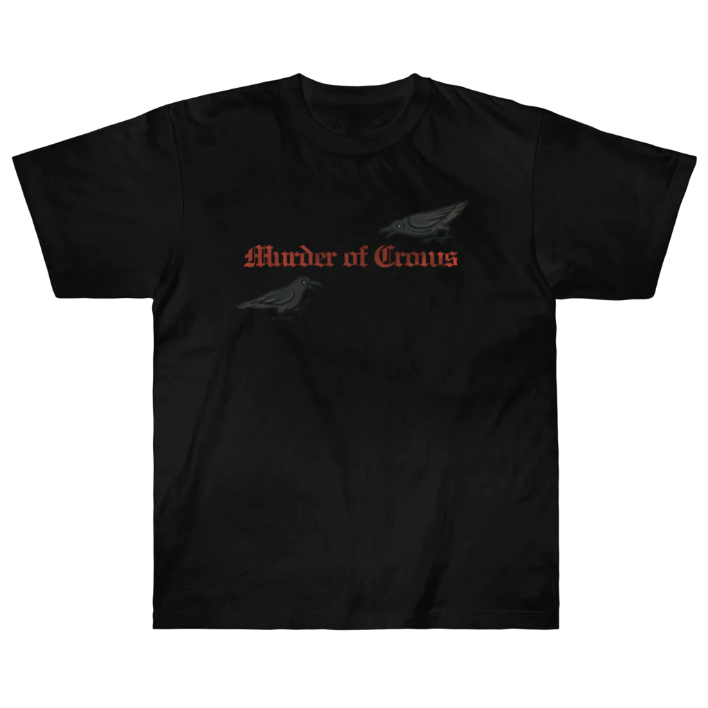 Yellow_SparrowのMurder of Crows Heavyweight T-Shirt