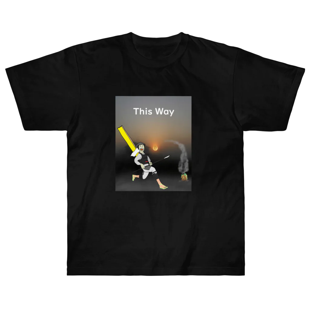 KIYOSUMI SLEEPS 【SHIKA.SOJI】のThis Way  【 SHIKA SOJI 】 ヘビーウェイトTシャツ