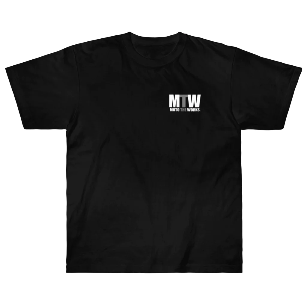 cabochaのmoto the works. WhiteColor. Heavyweight T-Shirt