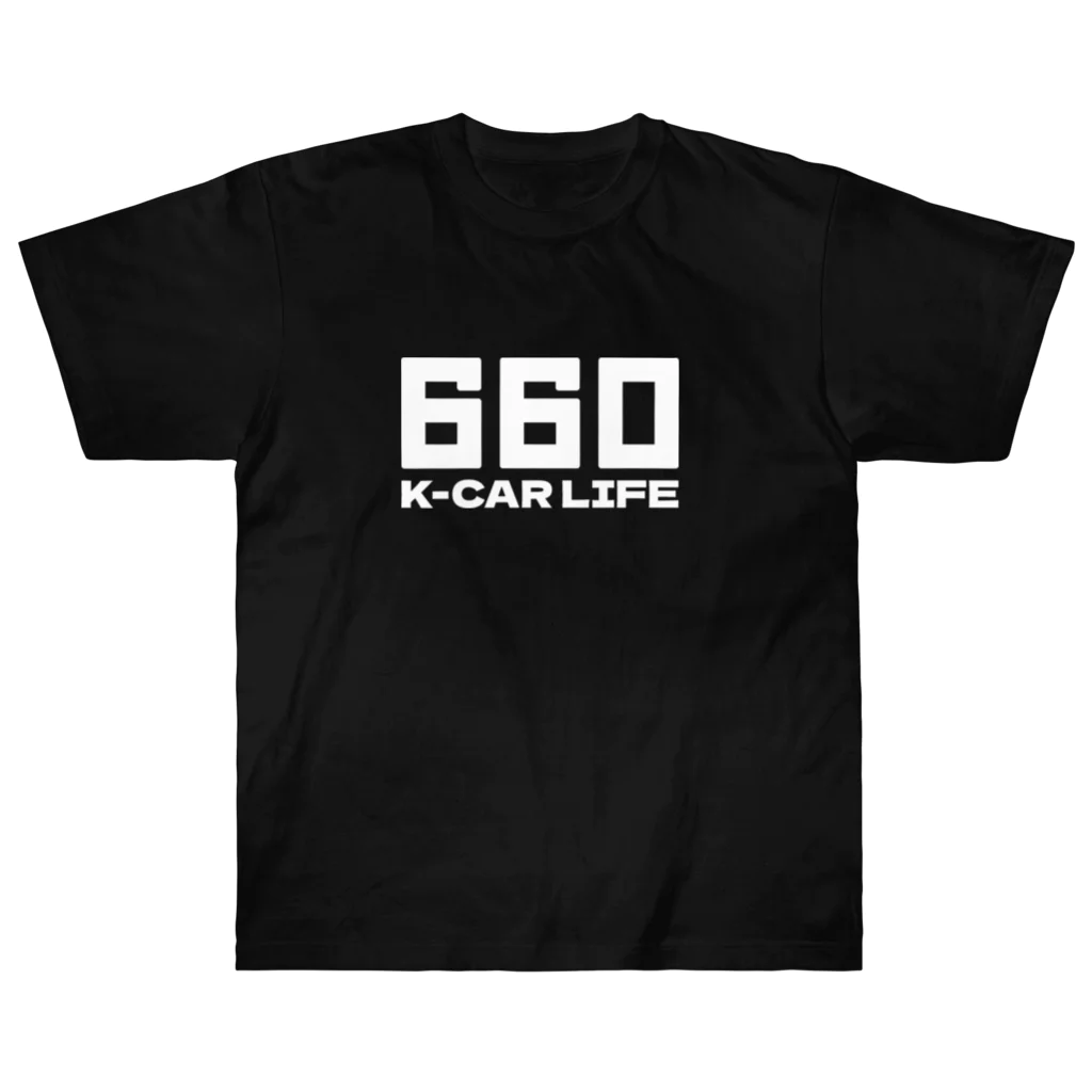 QUQU_WORKSの660軽カーライフ 軽自動車 ホワイト ヘビーウェイトTシャツ