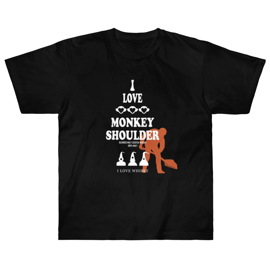 I LOVE【WHISKEY】SHOPのI LOVE WHISKEY-02BK ヘビーウェイトTシャツ