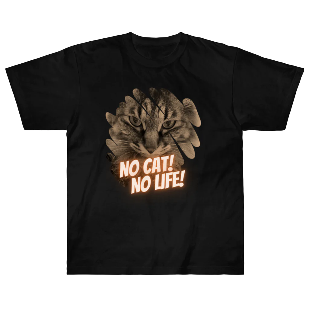 Lyra MoonpawのNO CAT! NO LIFE! Heavyweight T-Shirt