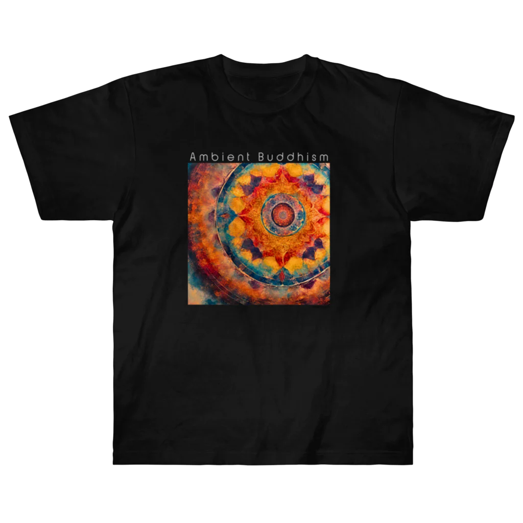 TAKEO SUZUKI / TASKENのAmbient Buddhism3 Album Art T-Shirts ヘビーウェイトTシャツ