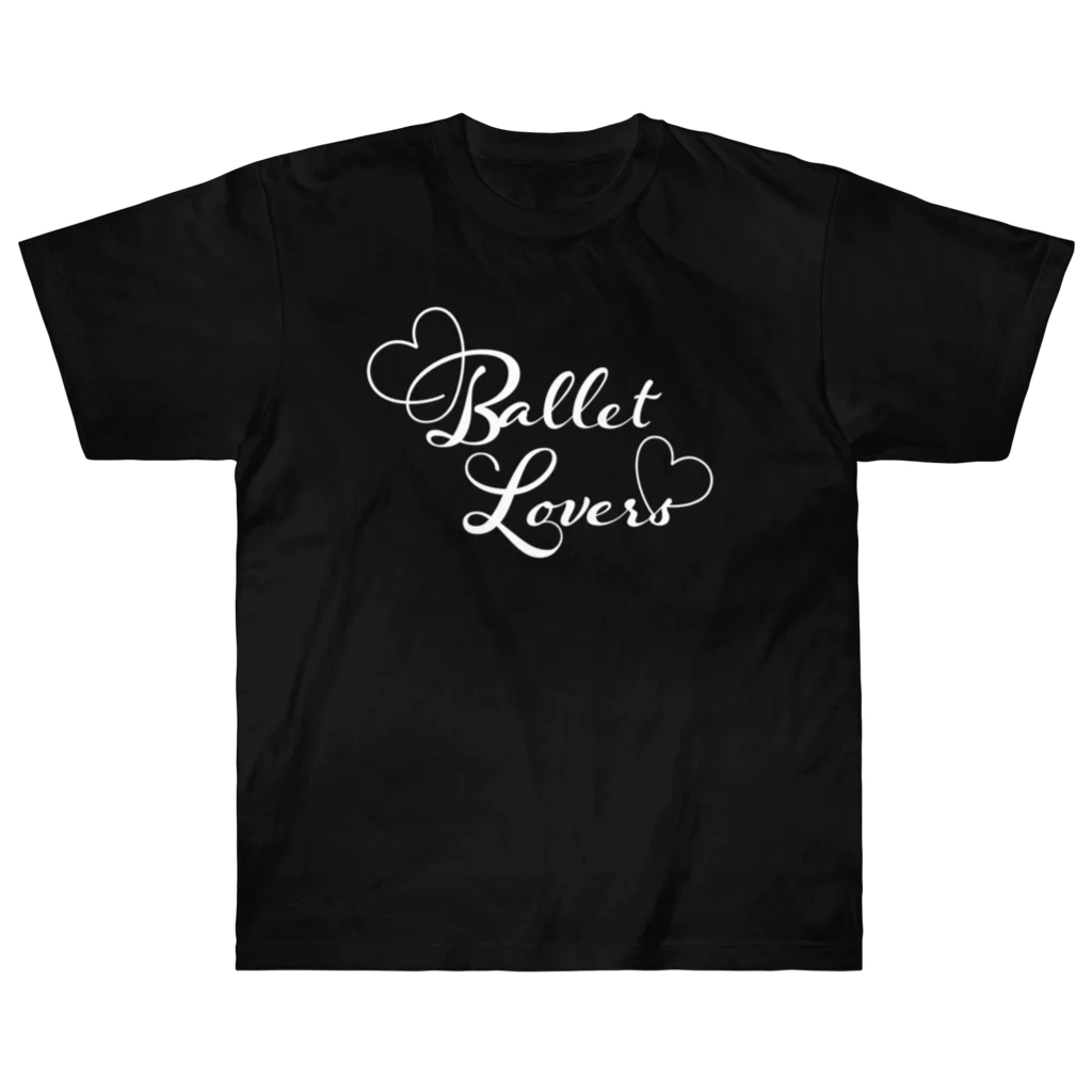 Saori_k_cutpaper_artのBallet Lovers white ヘビーウェイトTシャツ
