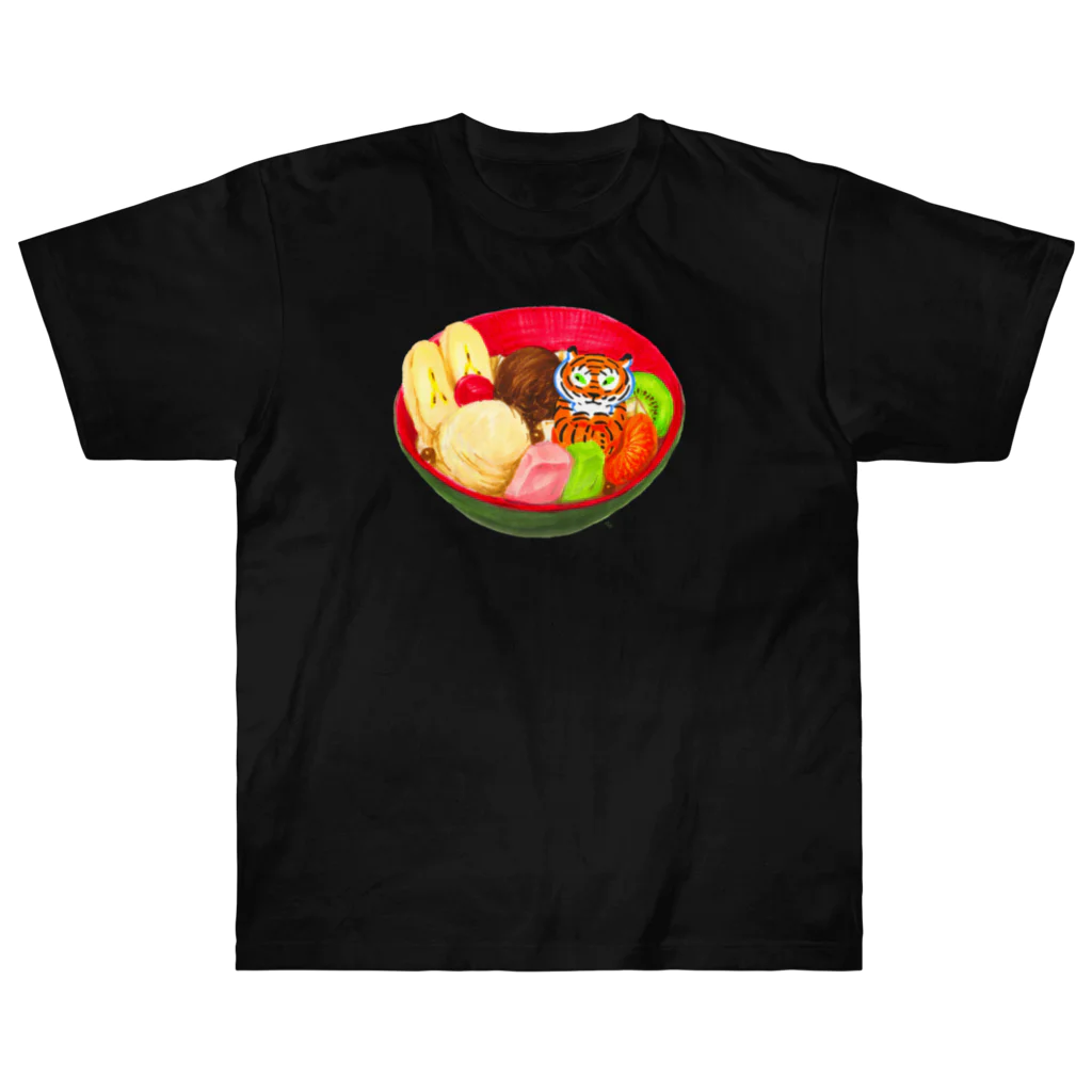 segasworksのクリームあんみつとトラちゃん Heavyweight T-Shirt