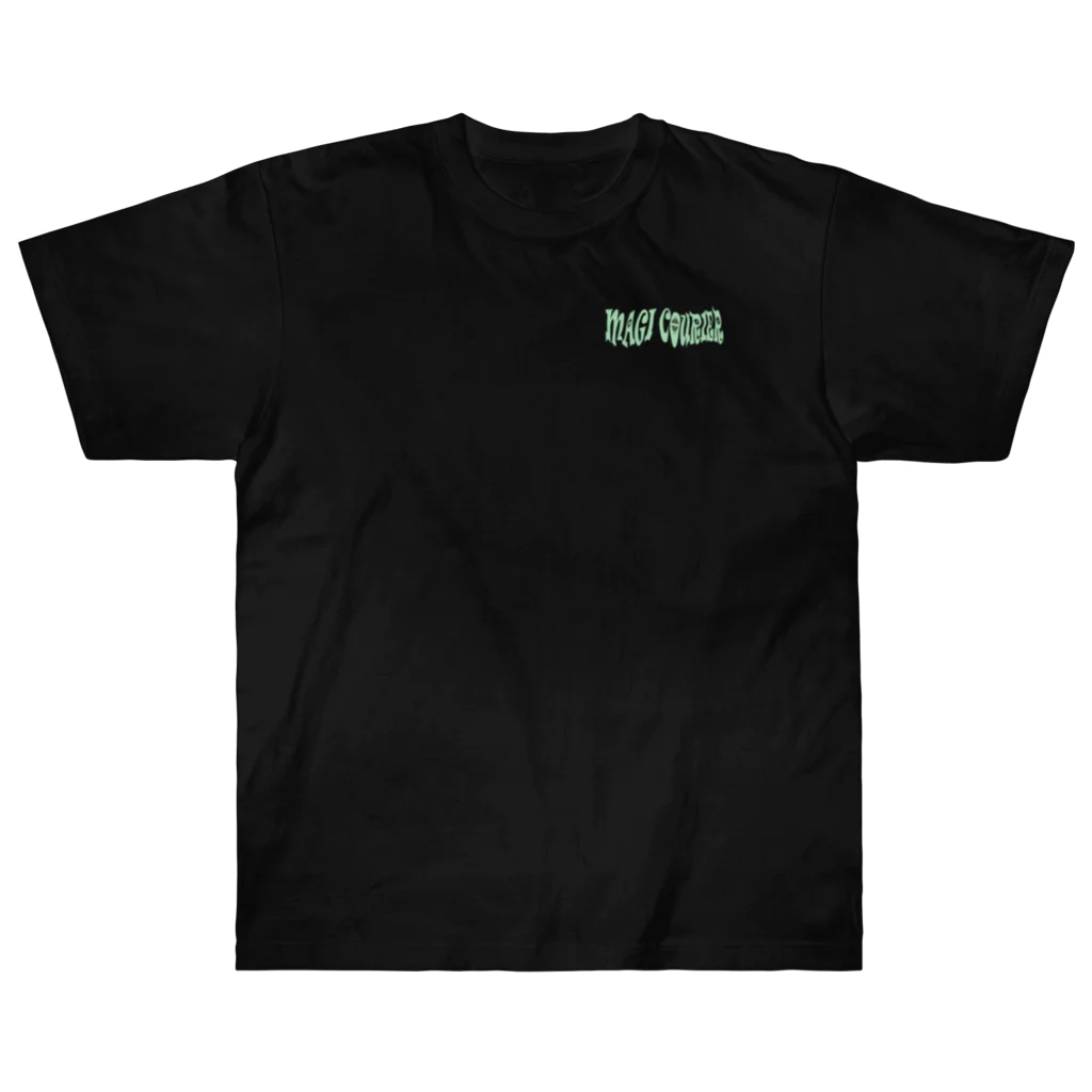 nidan-illustrationの“MAGI COURIER” green #2 ヘビーウェイトTシャツ