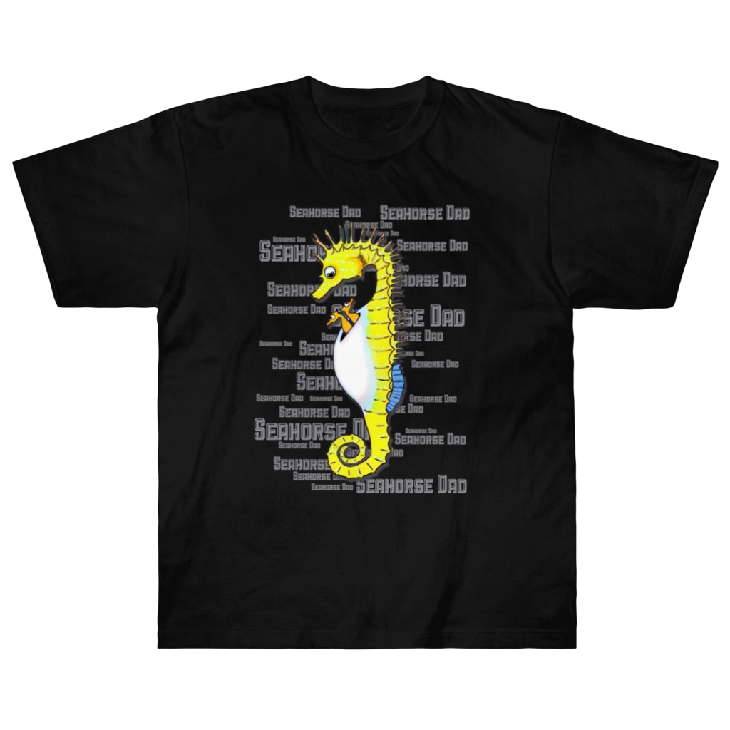 LalaHangeulのSeahorse Dad  Heavyweight T-Shirt