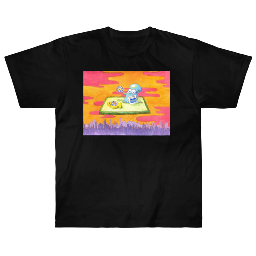 💡ぴこん💡の🐙畳でレコード♬ Heavyweight T-Shirt