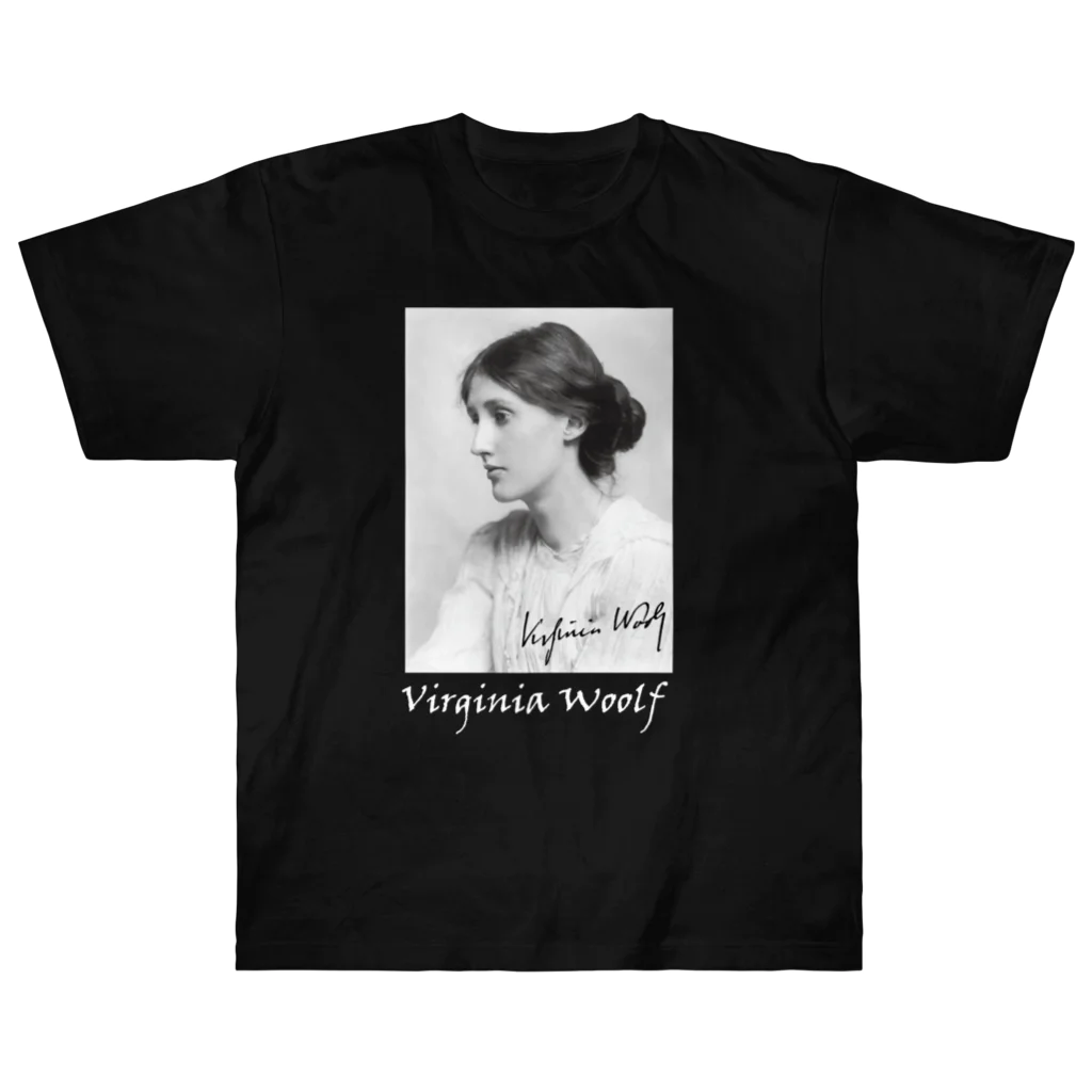 文学デザイン工房（本コミュ読書会公式ショップ）のヴァージニア・ウルフ_Tシャツ、パーカー Heavyweight T-Shirt