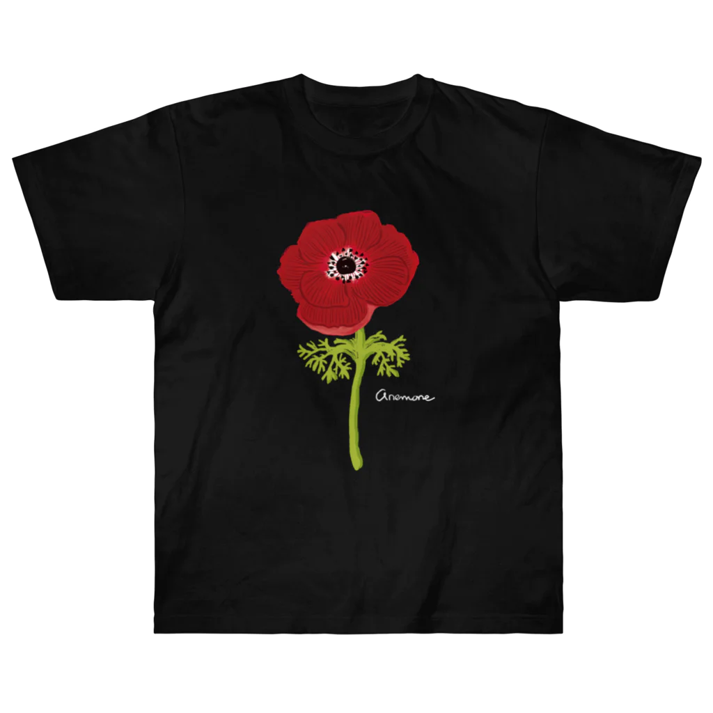 mincruのanemone_濃色ver Heavyweight T-Shirt