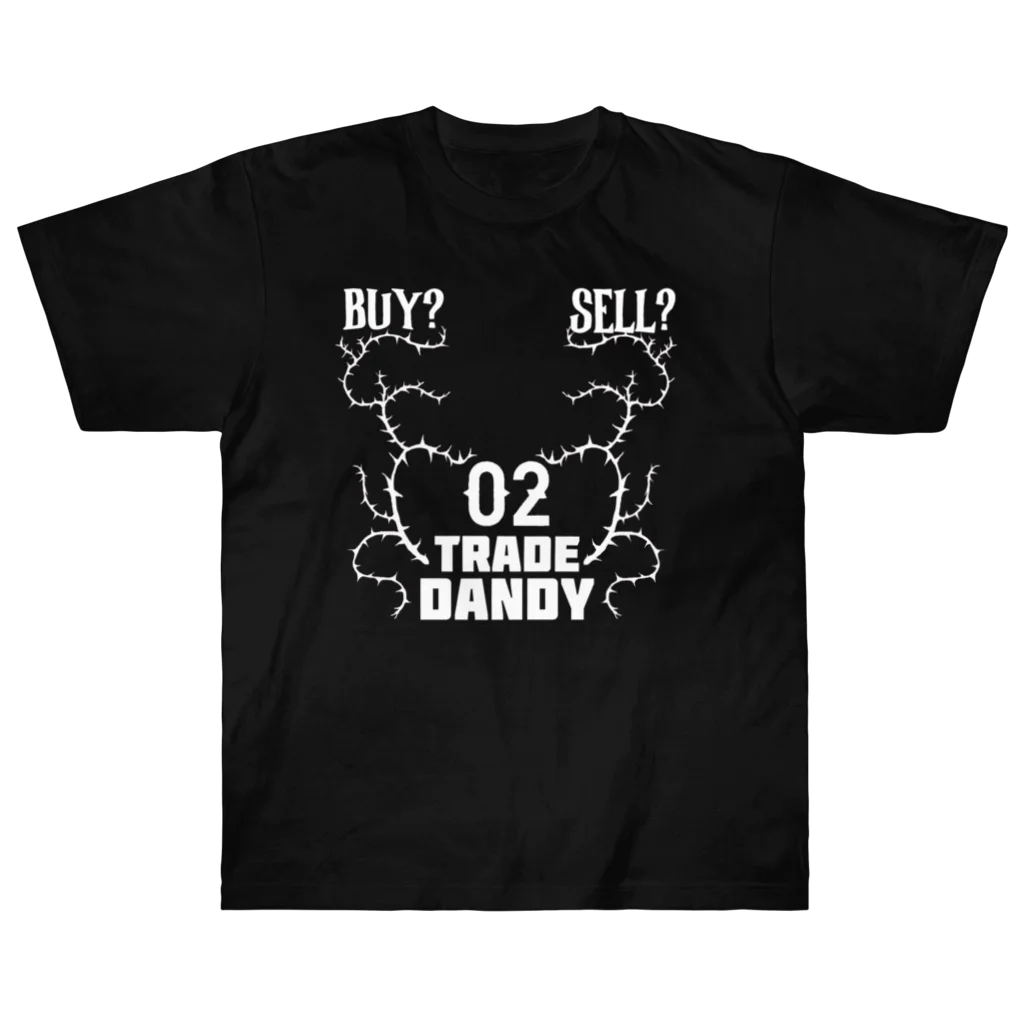 ニポトレ本舗☆投資家とトレーダーに捧ぐのストリートトレードダンディ002 光学迷彩Ver1-3 Heavyweight T-Shirt