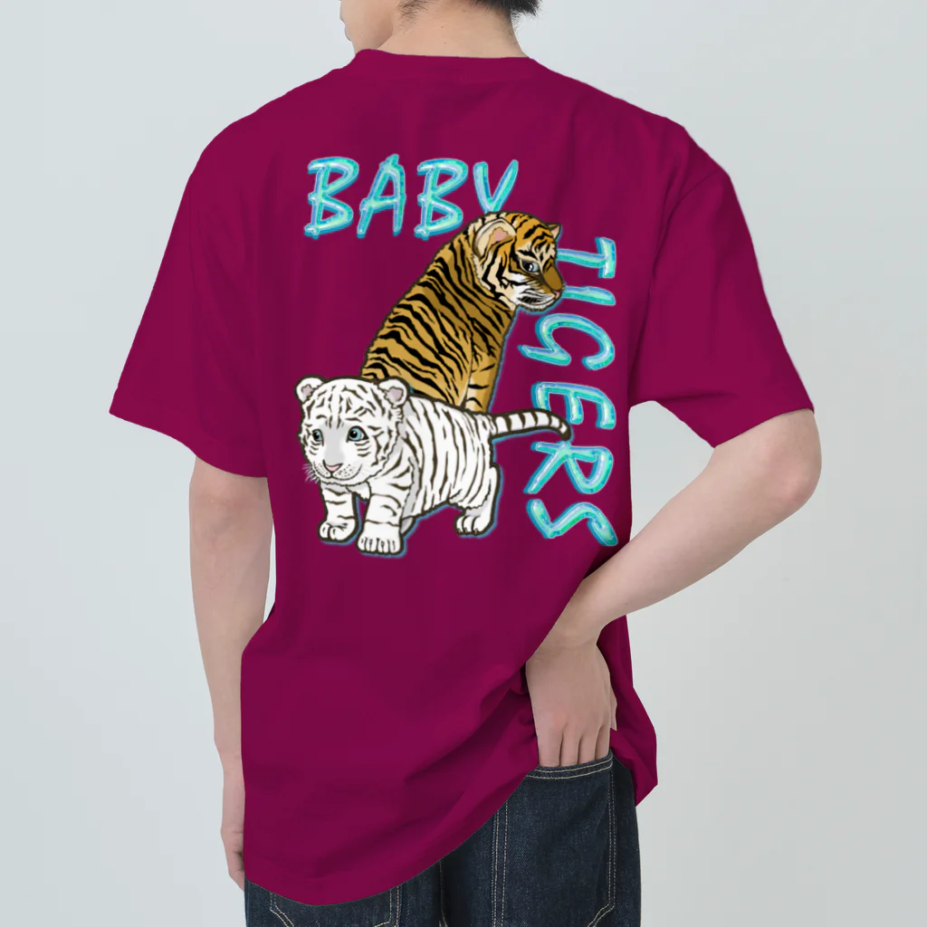 LalaHangeulのBABY TIGERS　バックプリント ヘビーウェイトTシャツ