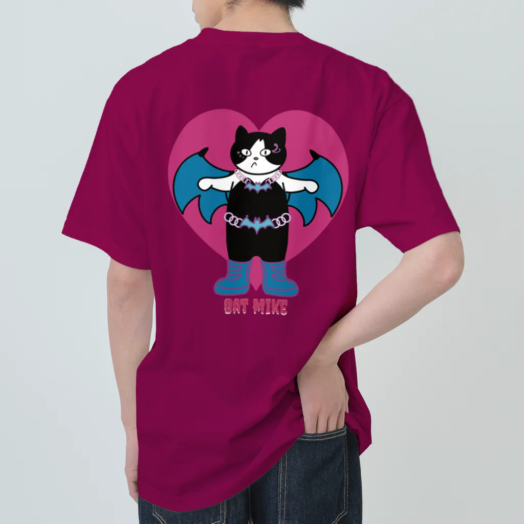 Metime Designs ☆ みぃたいむデザインのBAT MIKE Heavyweight T-Shirt